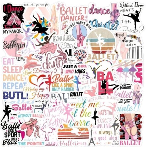 Ballet Dance Stickers - Picture 1 of 6